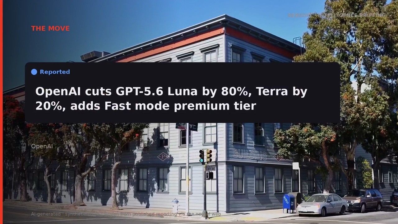 RERIGHT &middot; AI price wars: OpenAI cuts GPT-5.6 Luna prices by 80% as mod
