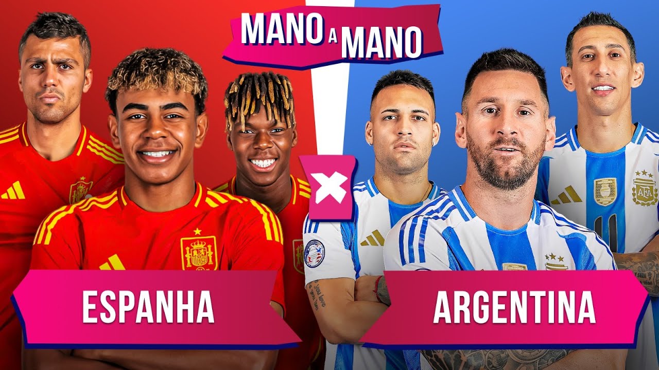 ESPANHA DA EURO X ARGENTINA DA COPA AMÉRICA: QUEM É MELHOR? | MANO A MANO DAS CAMPEÃS CONTINENTAIS
