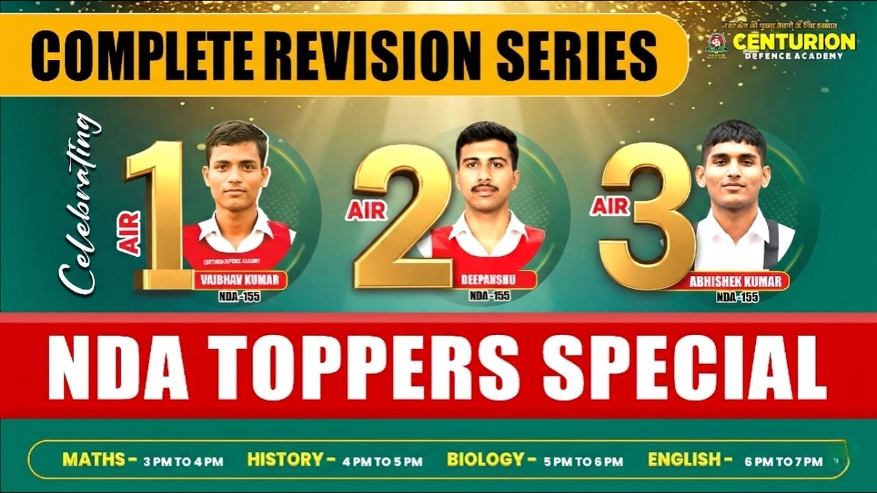 🚨NDA 2026 Super Fast Revision Marathon | Maths, Polity, Phy, & ENG | Topper’s Special LIVE-2🚨
