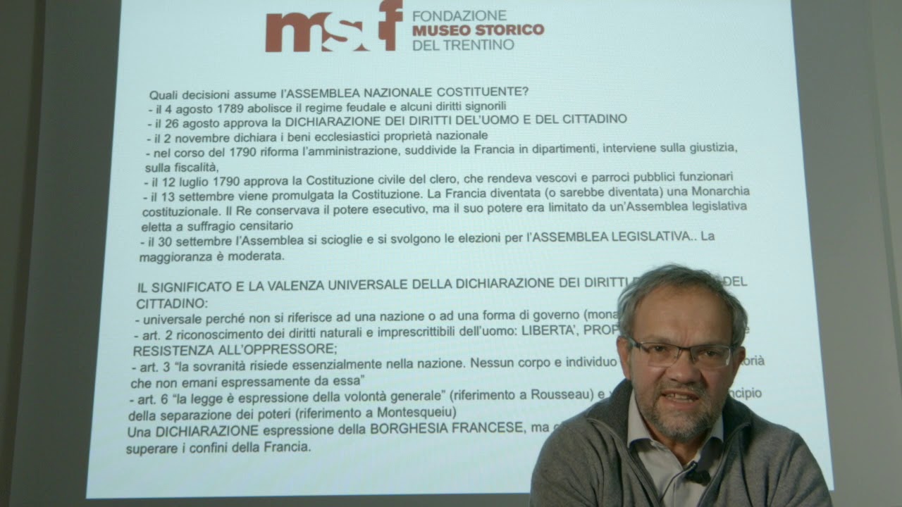 Lezione 16. La Rivoluzione francese: dal 1789 al 1792. Didattica on line Fondazione museo storico