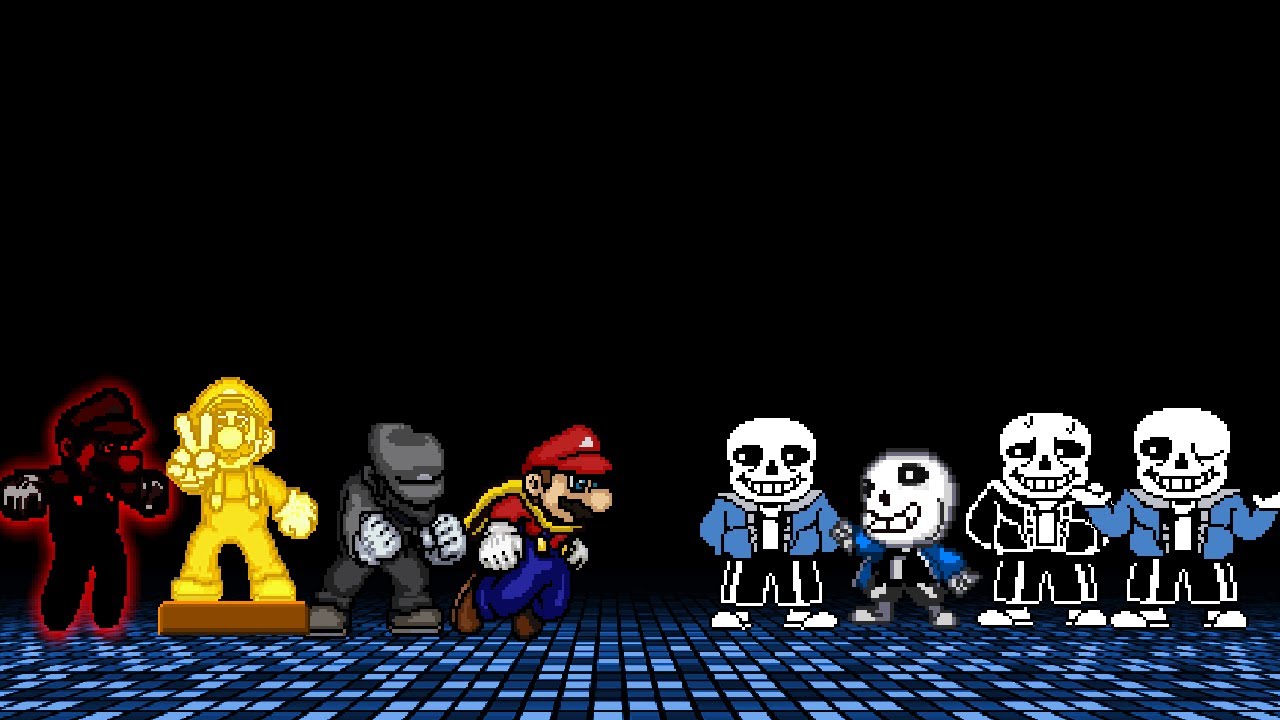 [KOF Mugen] Mario Team VS. Sans Team
