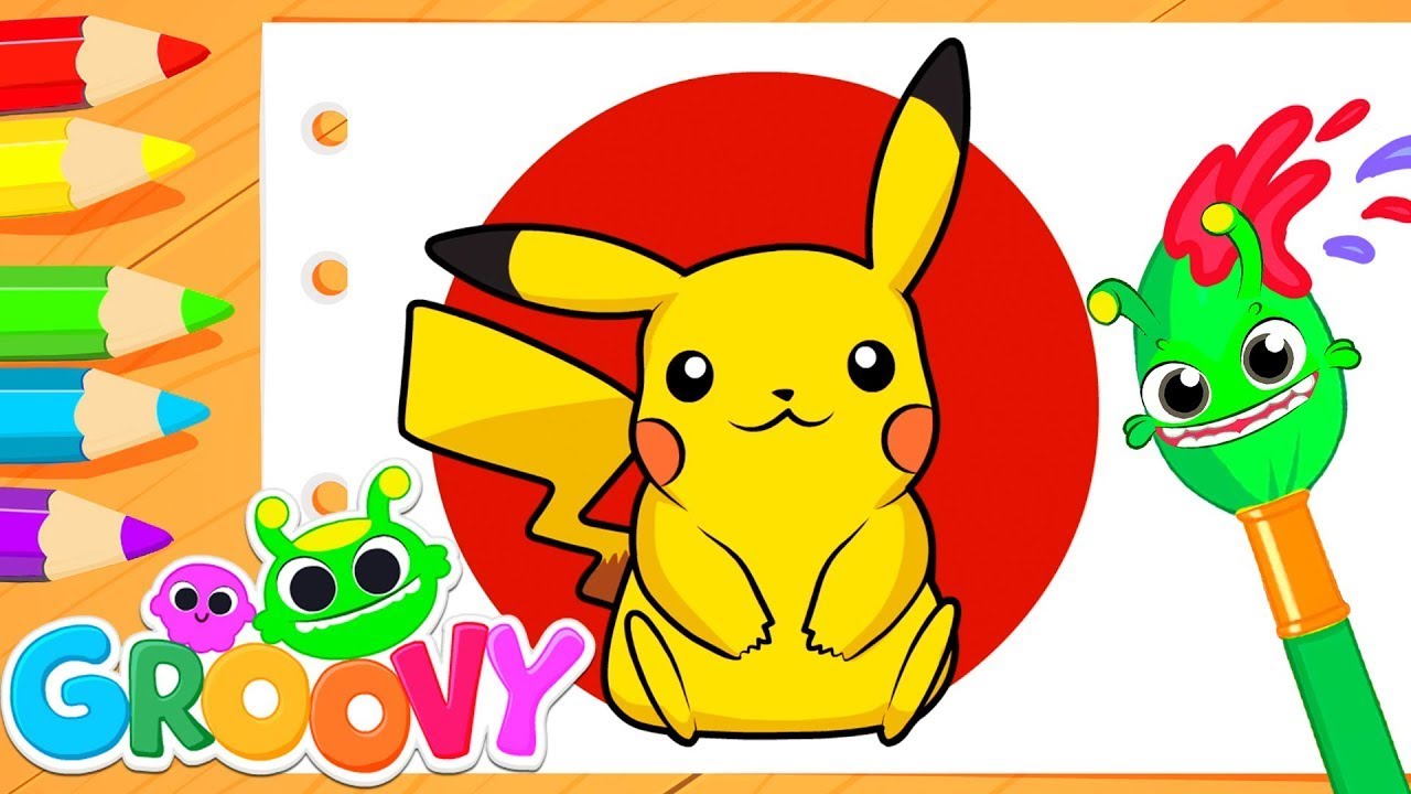Apprends à dessiner Pikachu 🎨 et découvre l’aventure Jurassique avec Groovy
