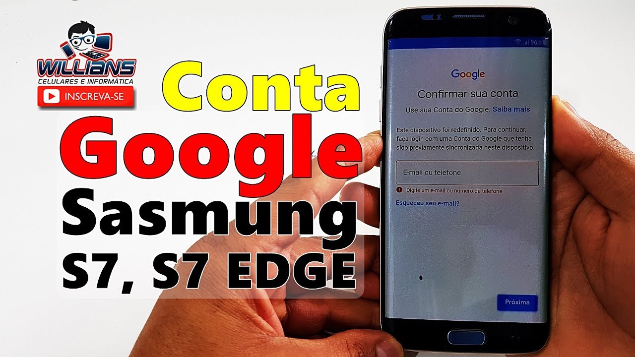 Como Remover Google Samsung S7, S7 EDGE  Atualizado Sem PC