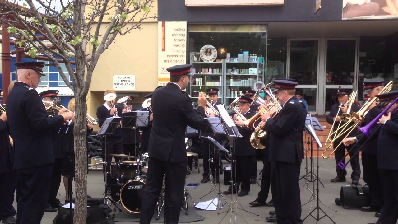 The Salvation Army (Live band) - Singing in the Rain @ Camberwell Sunday Flea Market, Melbourne