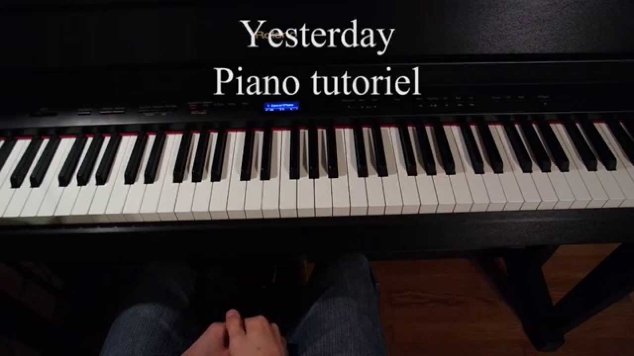 Leçon de piano n°8 : Tutoriel Yesterday