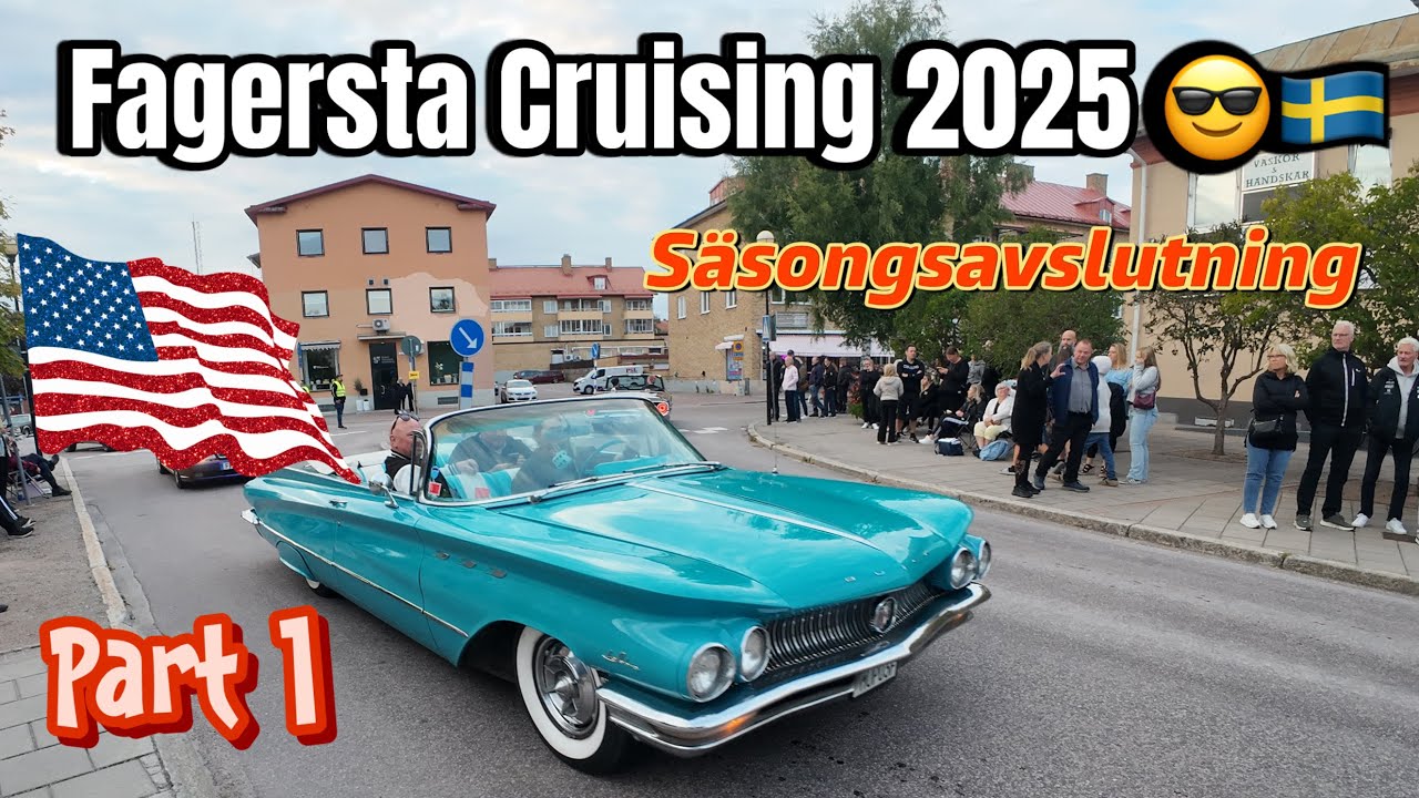 Fagersta Cruising 2025 PT1😎🇸🇪 - häftig avslutning på cruising säsongen 💥💥🔥🔥🎥