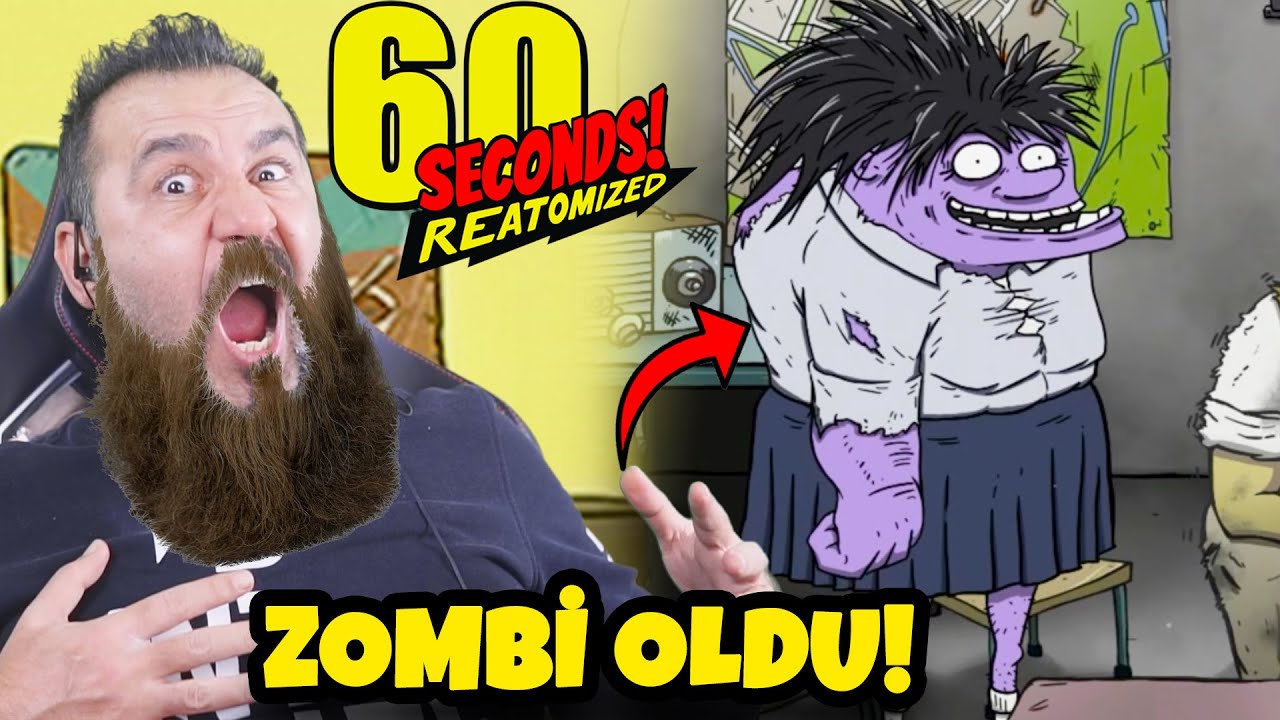 MAŞALLAH DEDİK KIZ ZOMBİ-MUTANT OLDU | *yarın öğlen 2 canlı yayın* | 60 SECONDS REATOMIZED OYNUYORUZ