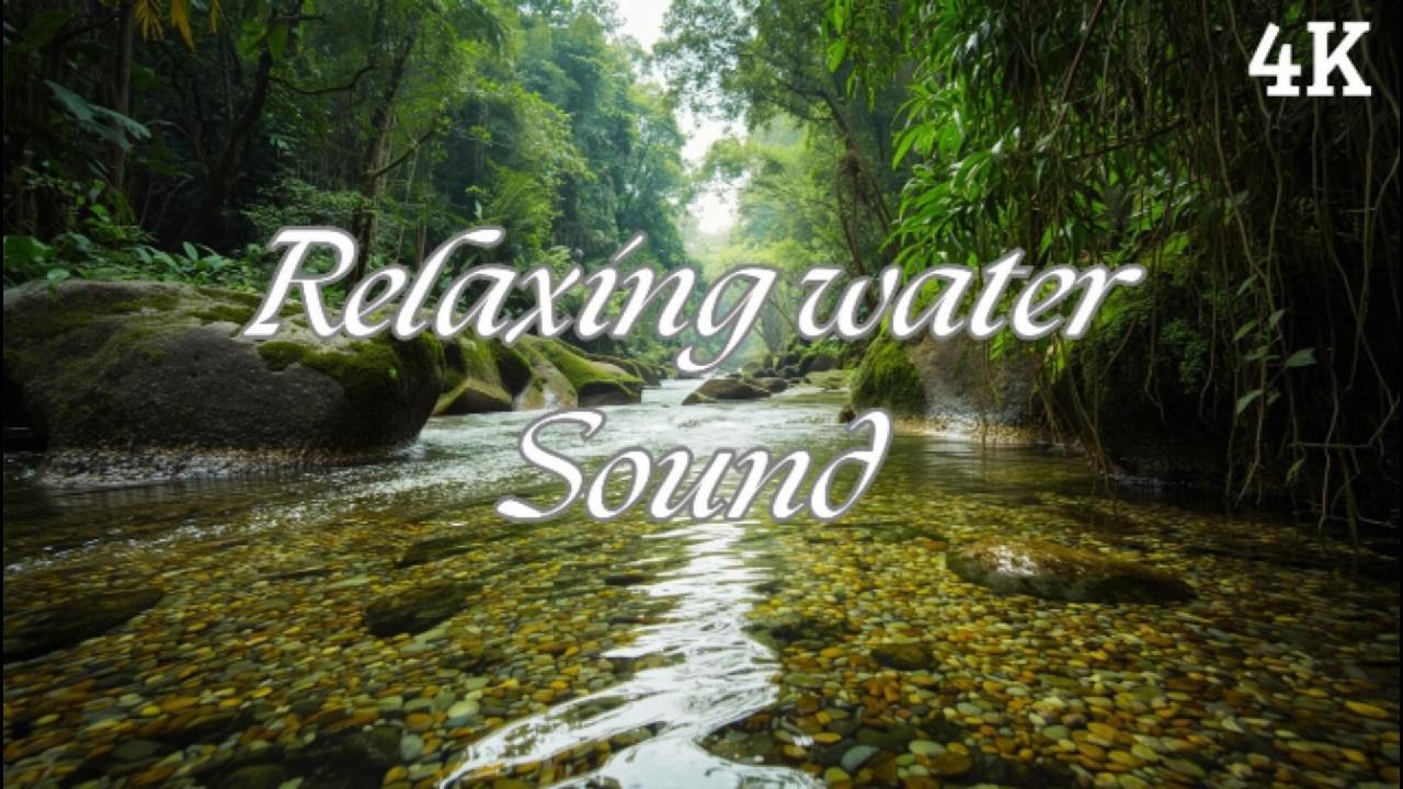 Soothing Stream Ambience 🍃 Clear Water Flow (No Music) for Relaxation