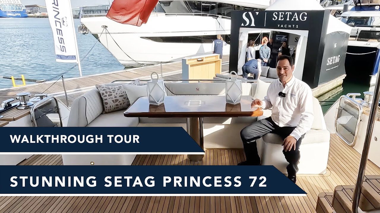 Princess 72 Superyacht! £1m Interior Refit by Setag Yachts Walkthrough Tour - Bespoke interior