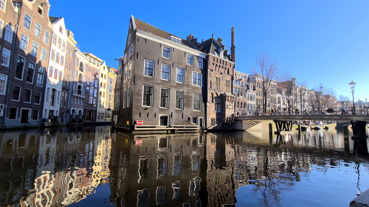 #1 Experience the canal ambience of Amsterdam, enjoy the sun and listen the city sound [4k, 30ips]