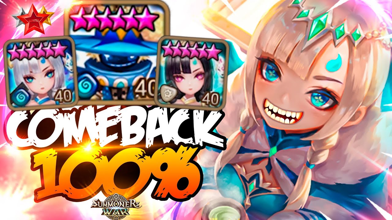 OP REVIVE COMBO с усиленным RENO - Summoners War