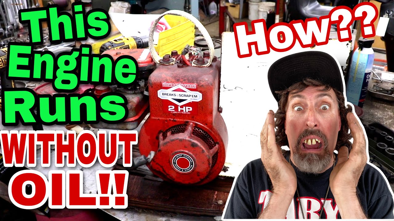 This Engine Runs WITHOUT OIL!! HOW??
