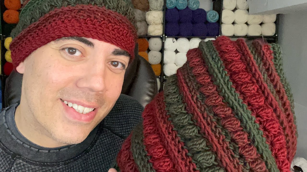 TUTORIAL: “Crown Jewels Scarf” EASY! (Right Hand Crochet)