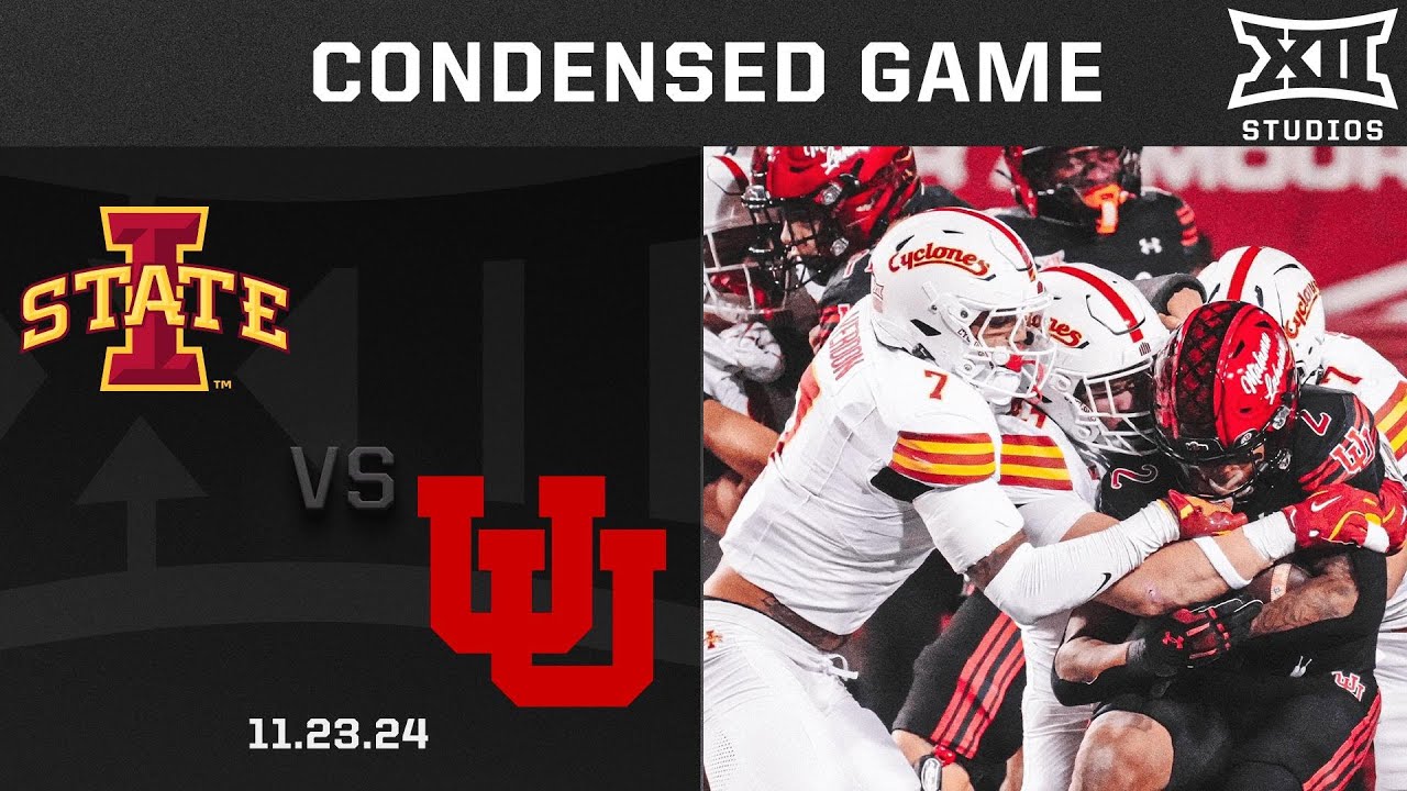 #22 Iowa State vs. Utah Condensed Game | 2024 Big 12 Football