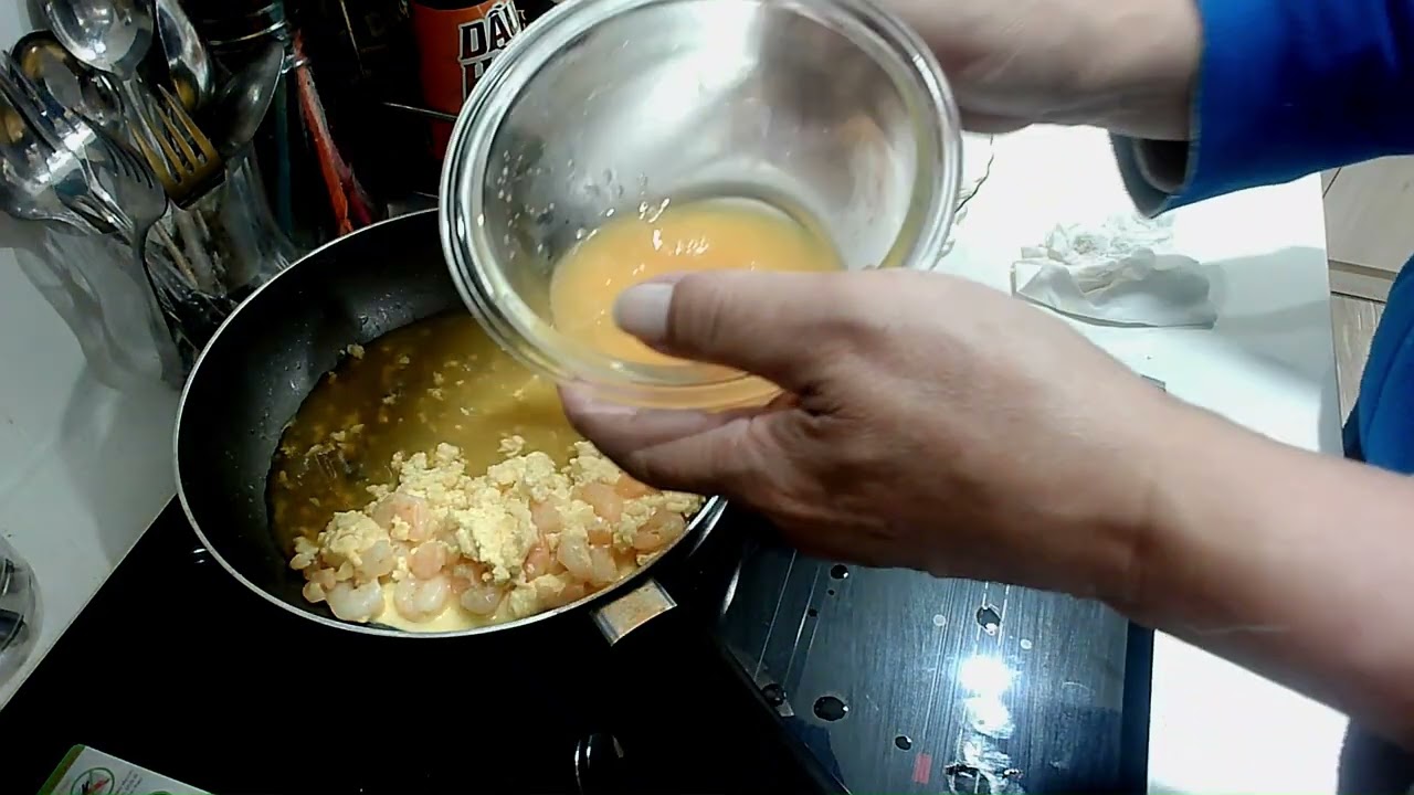 ハノイで海老入り卵焼きを作ってみました！味醂醬油！味醂味です！