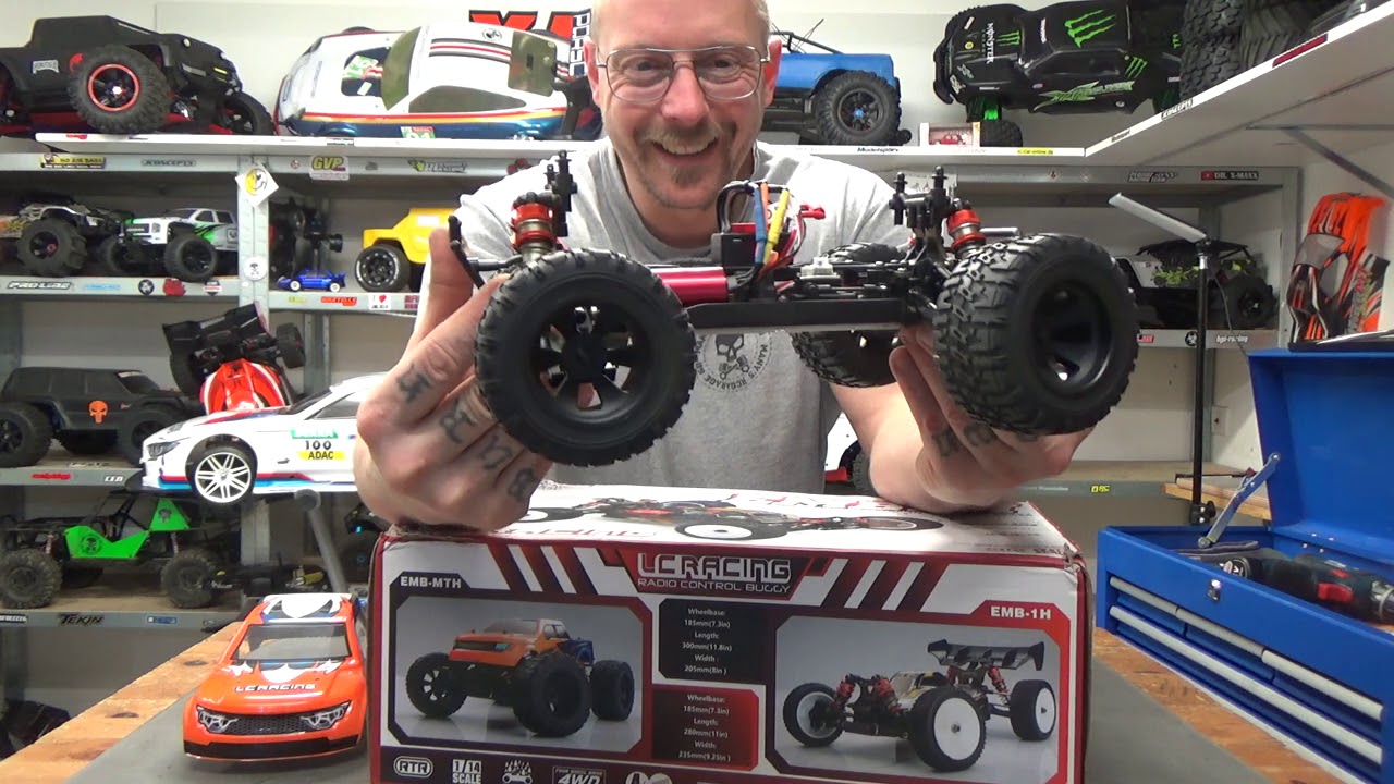 SORTIE DE LA BOITE  LE LC RACING EMB MTH BRUSHLESS 1/14