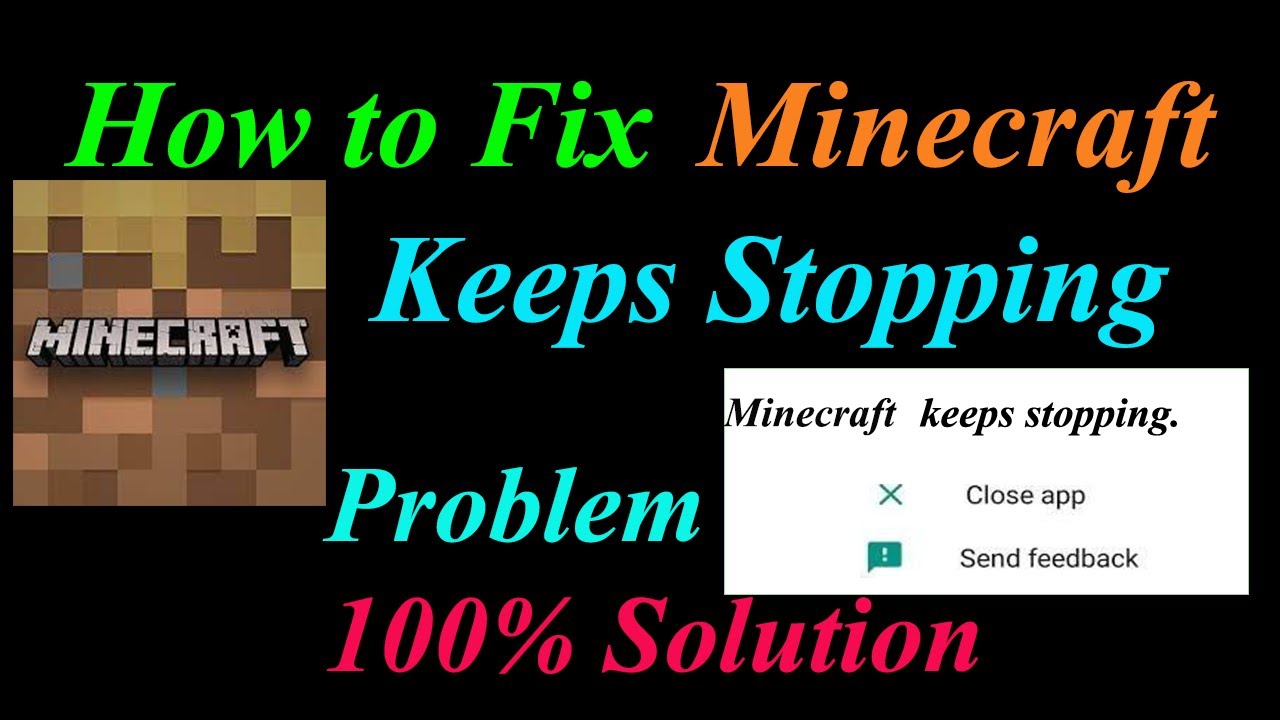 How to Fix Minecraft App Keeps Stopping Error Android & Ios | Apps Keeps Stopping Problem