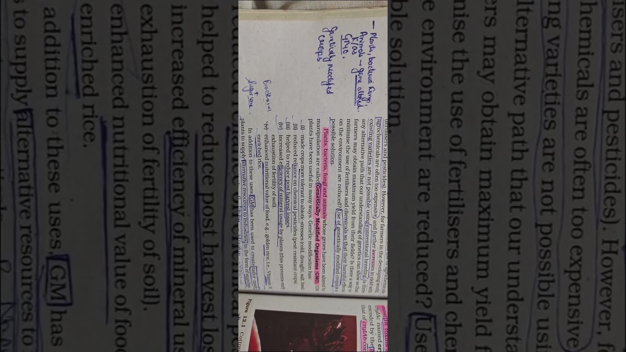 Class-12th(Biotechnology and its applications )Part 1