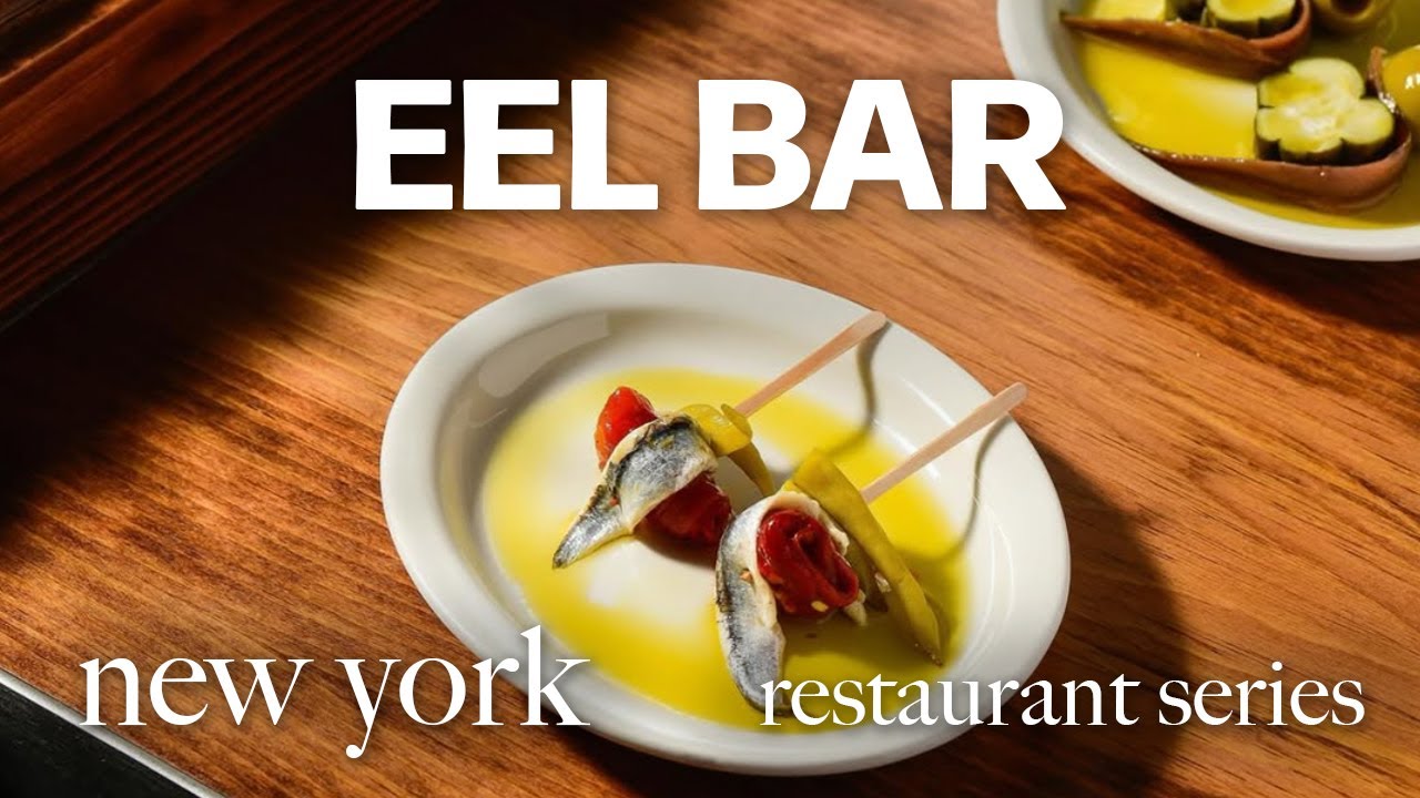 [뉴욕맛집]스페인 산세바스찬 느낌 그대로! 뉴욕 EEL BAR에서 즐기는 핀초와 와인🍷🦪