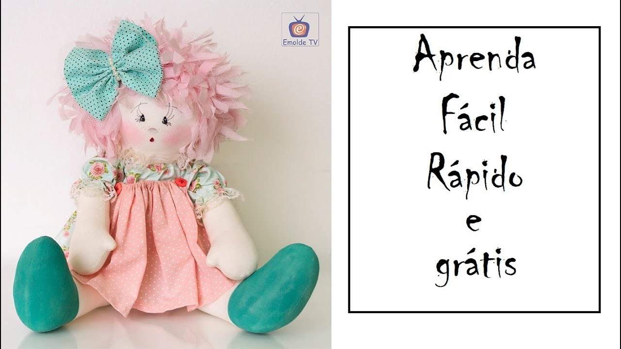 Emolde TV - Vivi Prado recebe a artesã Joana do Atelie Agulhas e Panos ensinando a boneca Gigi