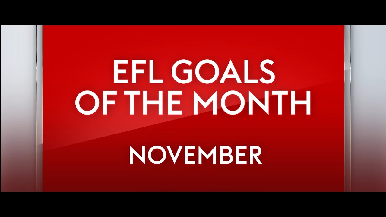 Sky Bet League One Goal of the Month November nominees