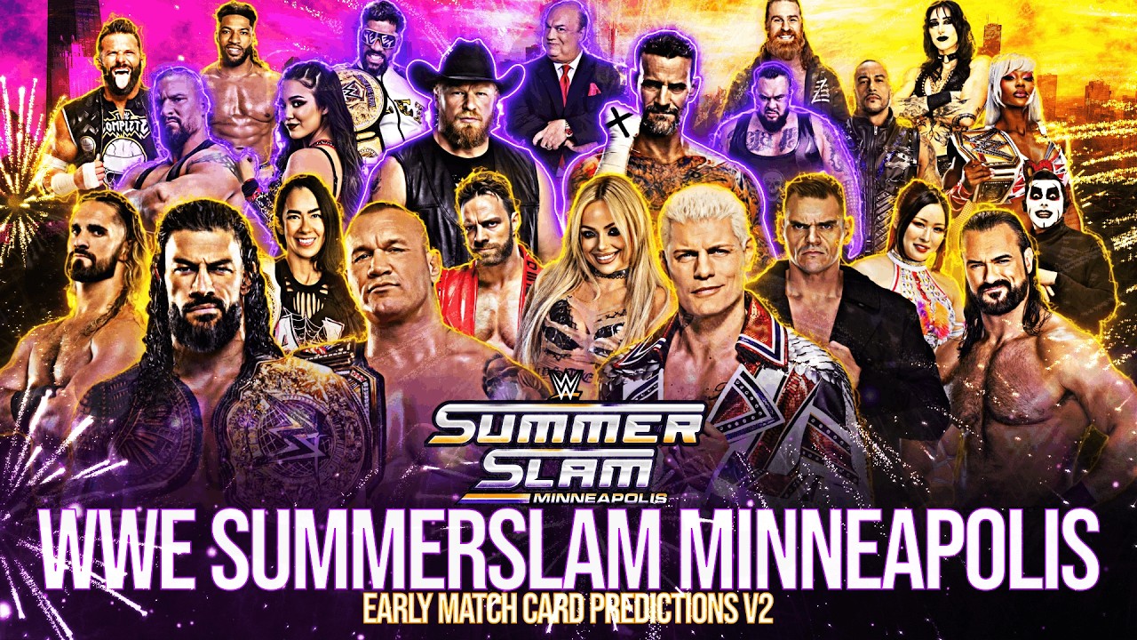 WWE Summerslam Minneapolis 2026 Early Match Card Predictions