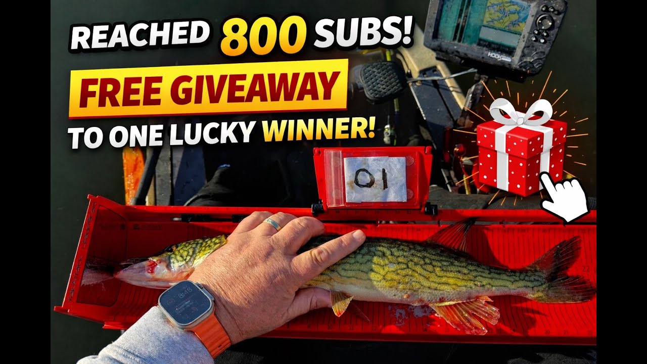 Kayak Fishing for Chain Pickerel | Giveaway Announcement