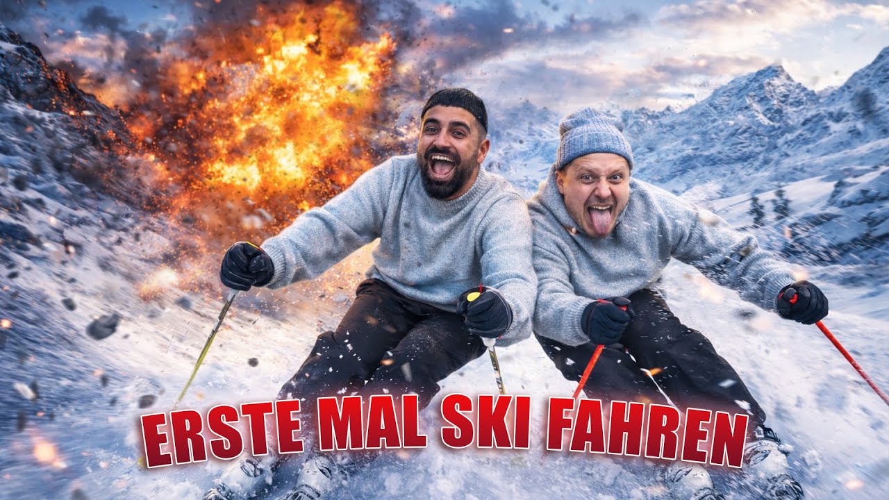 Jordan & Semih FAHREN ERSTE mal SKI (Unfall)