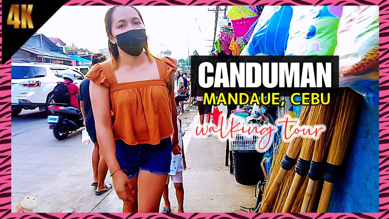 🔥[4K CEBU 🇵🇭] ▶︎ CANDUMAN MANDAUE | Walking Tour |  #Philippines