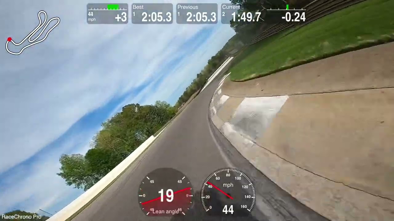 First time 2 up on the track with my wife.