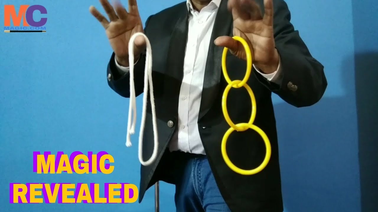 Magic Tricks # 28 - Magic Of Rope And Ring ( REVEALED )