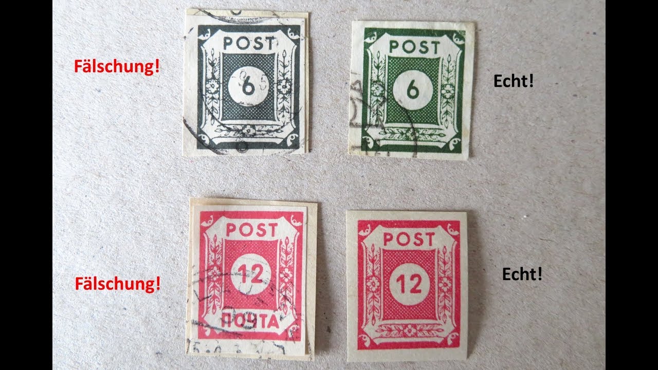 Briefmarken Schatzsuche: Briefmarken wertvoll oder nicht? Fälschungen Ostsachsen mit Potschta