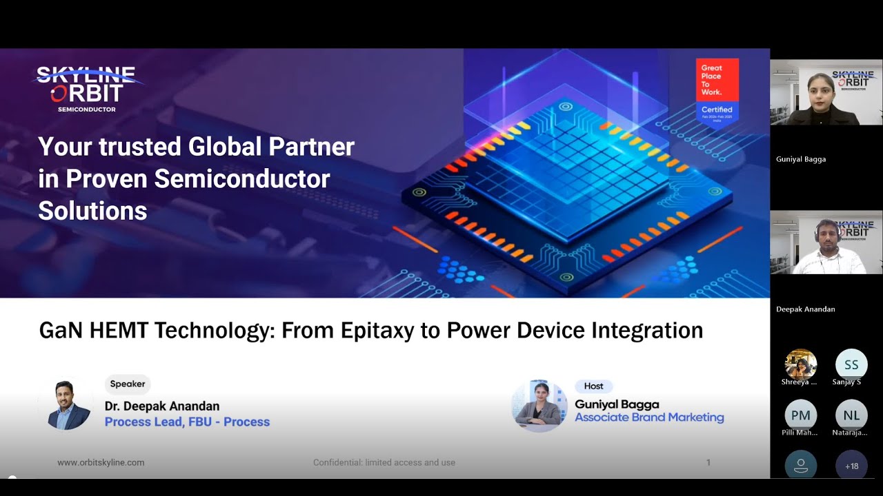 Webinar | GaN HEMT Technology: From Epitaxy to Power Device Integration