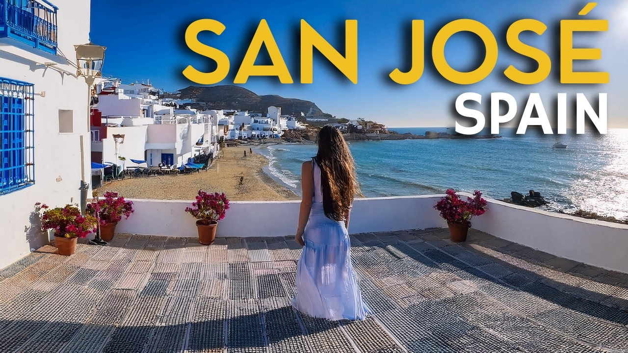 San José, Spain  🇪🇸  Peaceful Walking Tour on a Sunny January Day 🌞 4K Province of Almería