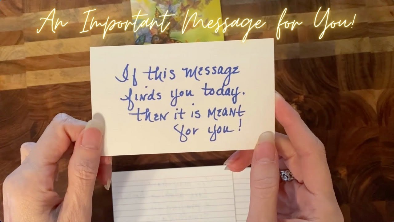 THIS IMPORTANT MESSAGE WILL FIND YOU 💜 WHEN YOU'RE READY FOR IT 💫