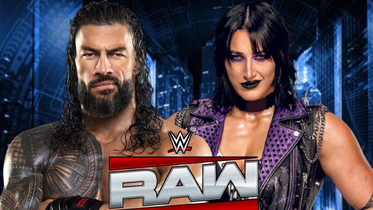 Roman Reigns Vs Rhea Ripley WWE Raw Full Match - WWE2K25 