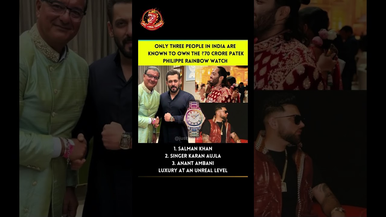 ONLY THREE PEOPLE IN INDIA ARE KNOWN TO OWN THE RS70 CRORE WATCH.🔥 #viral