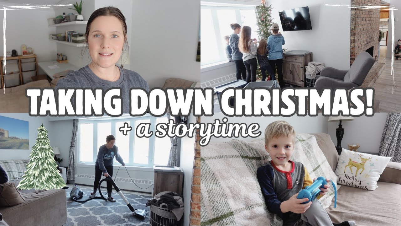 PUTTING AWAY CHRISTMAS & STUCK IN A BLIZZARD! | MOM LIFE VLOG