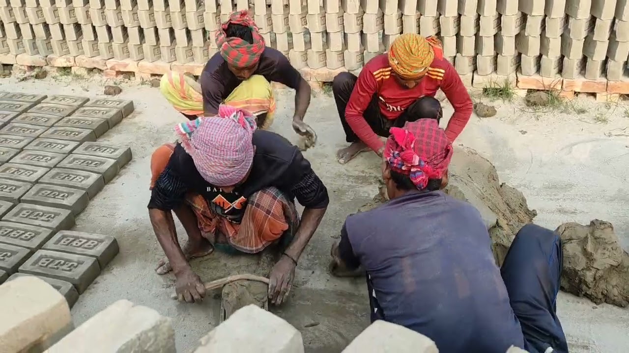 ইট ভাটায় ইট তৈরির শুরু থেকে 