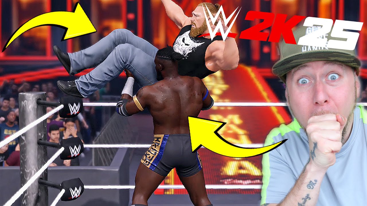 Оба Феми просто разгромил Брока Леснара в WWE 2K25.