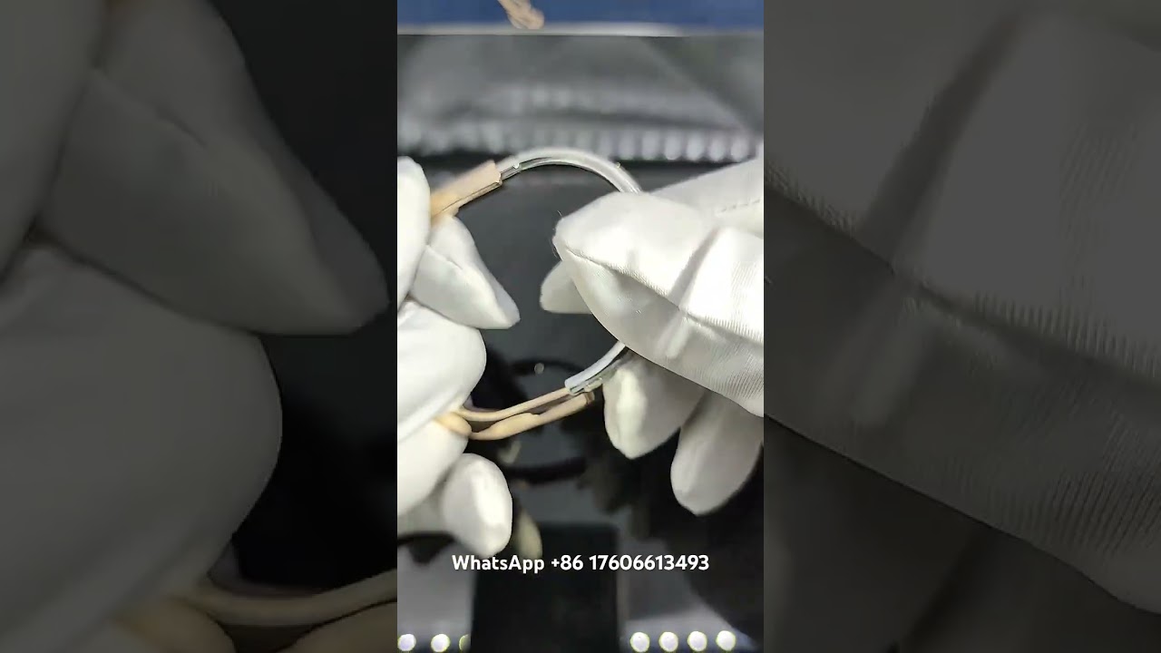 Custom Made Tiffany Lock Bangle Bracelet 18K White And Rose Gold
