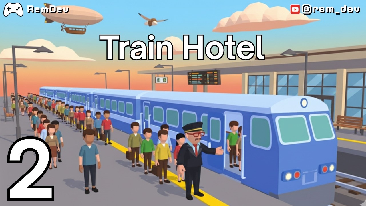 Train Hotel Simulator Game - Train Restaurant & Bar Android, iOS Gameplay Walkthrough