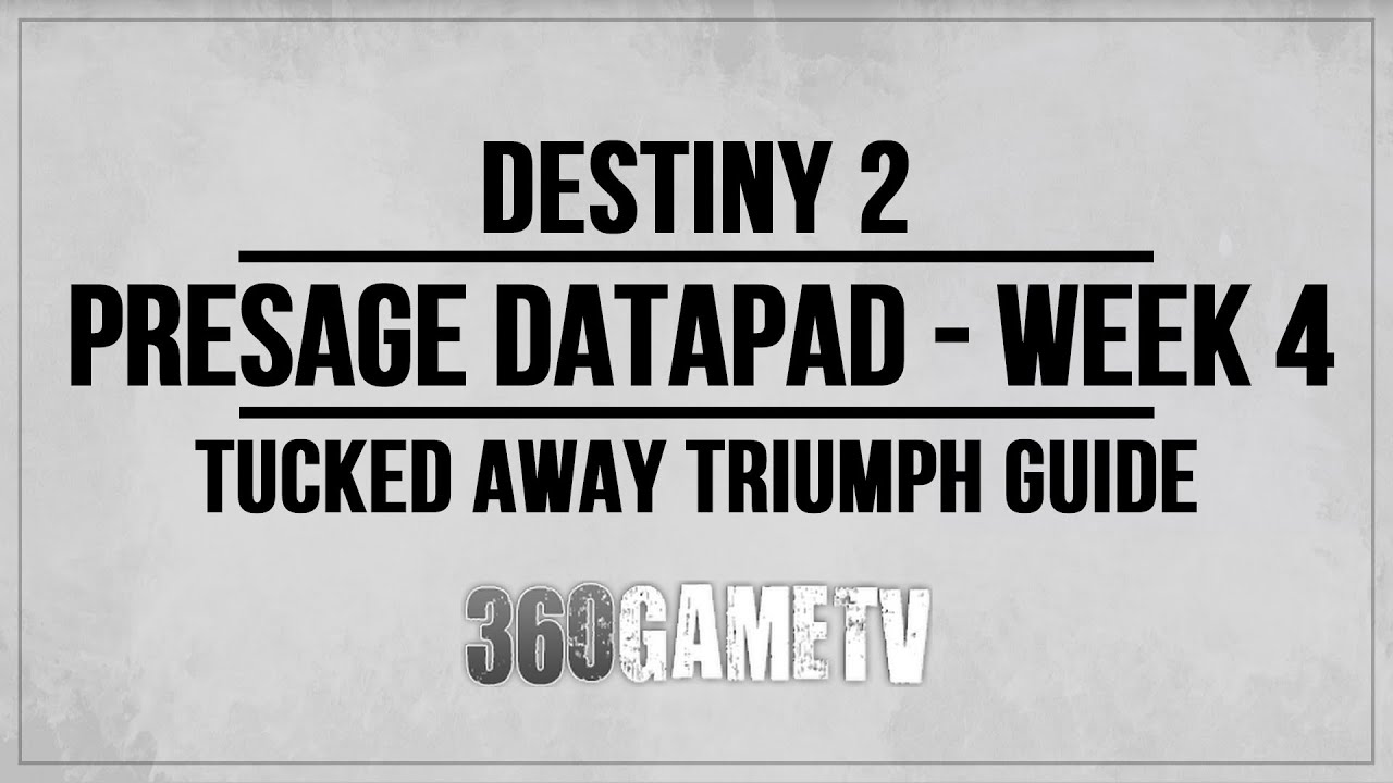 Destiny 2 Presage Datapad Week 4 - Tucked Away Triumph - Smuggling Compartments Location - Part 4