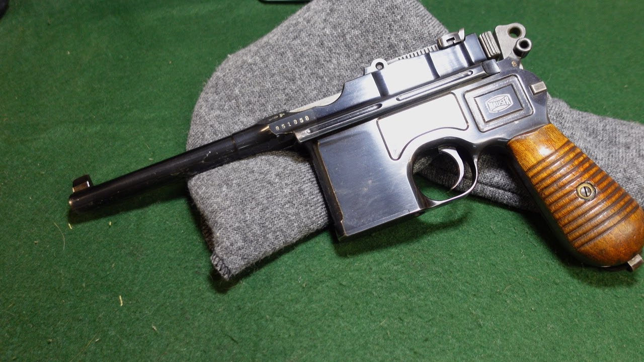 A German WWII Waffenamt Marked Mauser C/96 Broomhandle Pistol
