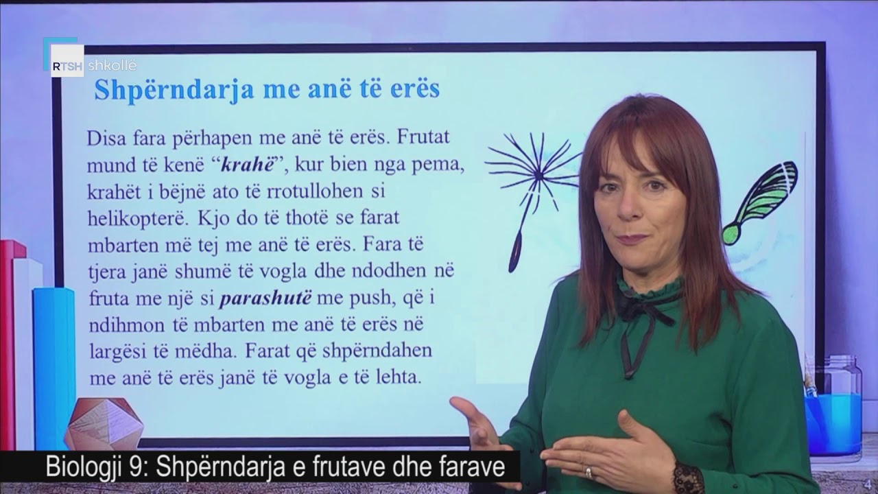 Biologji 9 - Shpërndarja e frutave dhe farave