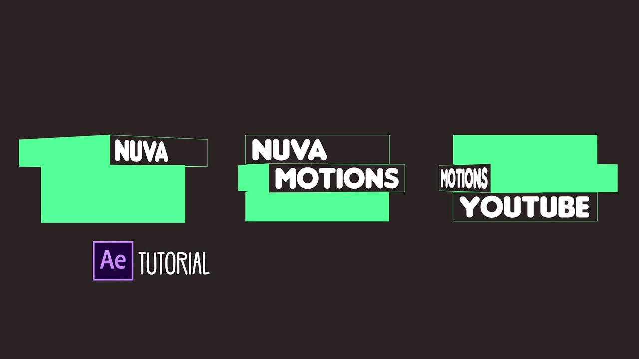 3D Cubo Animación After Effects Tutorial