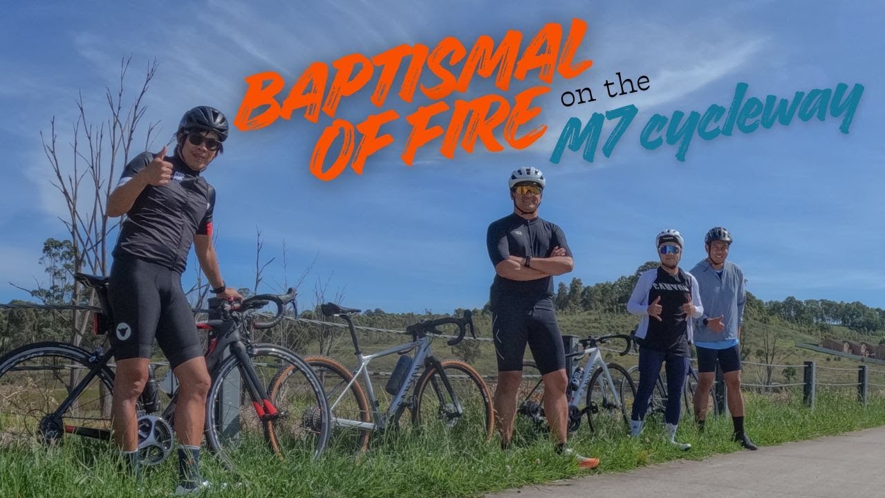 Welcome to the M7 Cycleway - BONKED on the first ride