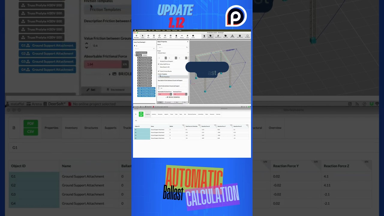 One-Click Ballast Calculation in Production Assist
