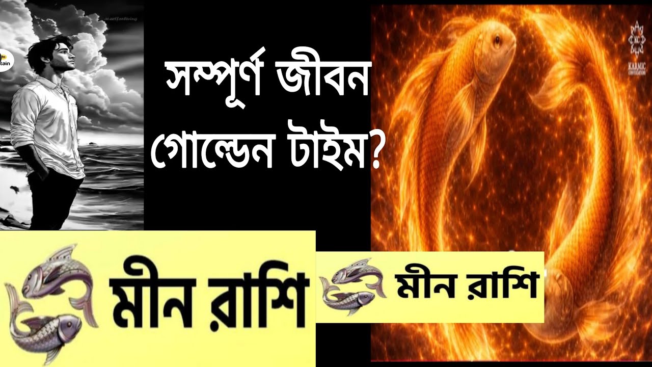 মীন রাশির সম্পূর্ণ জীবন 🙏 মীন রাশির গোল্ডেন টাইম কখন???