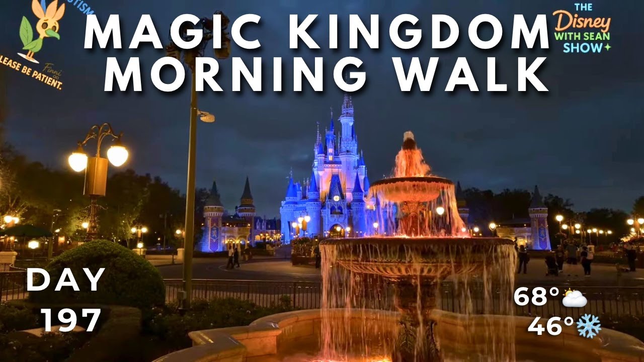 🔴 LIVE: Morning at Magic Kingdom | Calm Disney World Walk & Show | Day 197